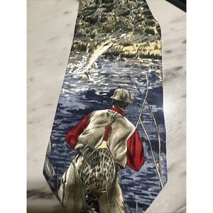 Puritan  Men's Necktie Fishing‎ , Fly Fishing , Dads , Father's Day, Unique